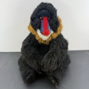 Vintage Cascade Toys Large Hand Puppet  Black Baboon  1999